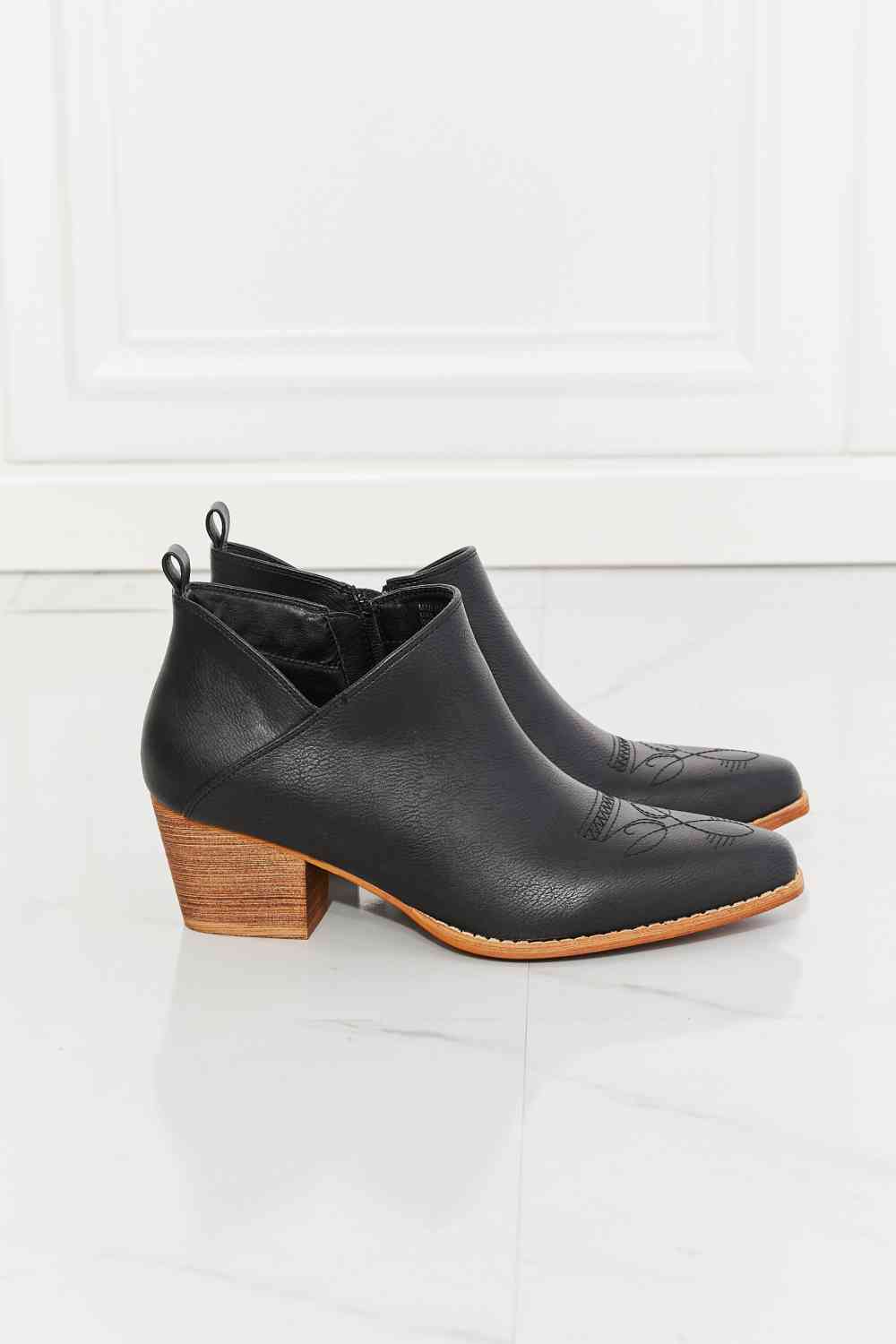 Crossover Bootie in Black