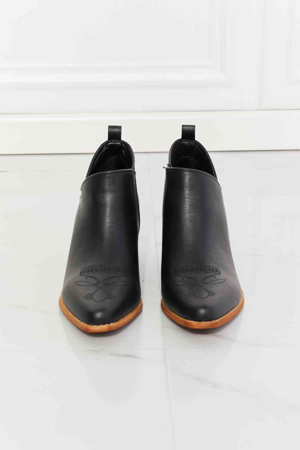 Crossover Bootie in Black