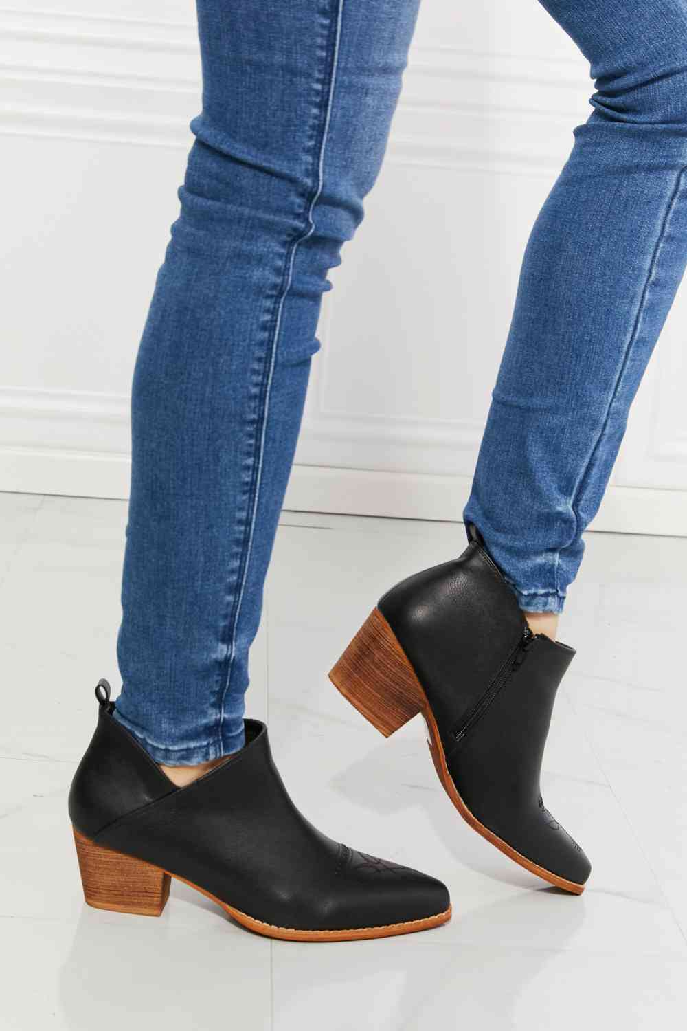 Crossover Bootie in Black