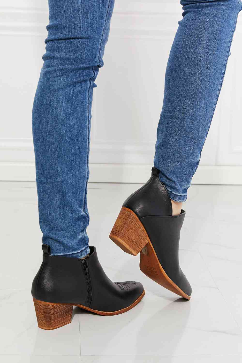 Crossover Bootie in Black