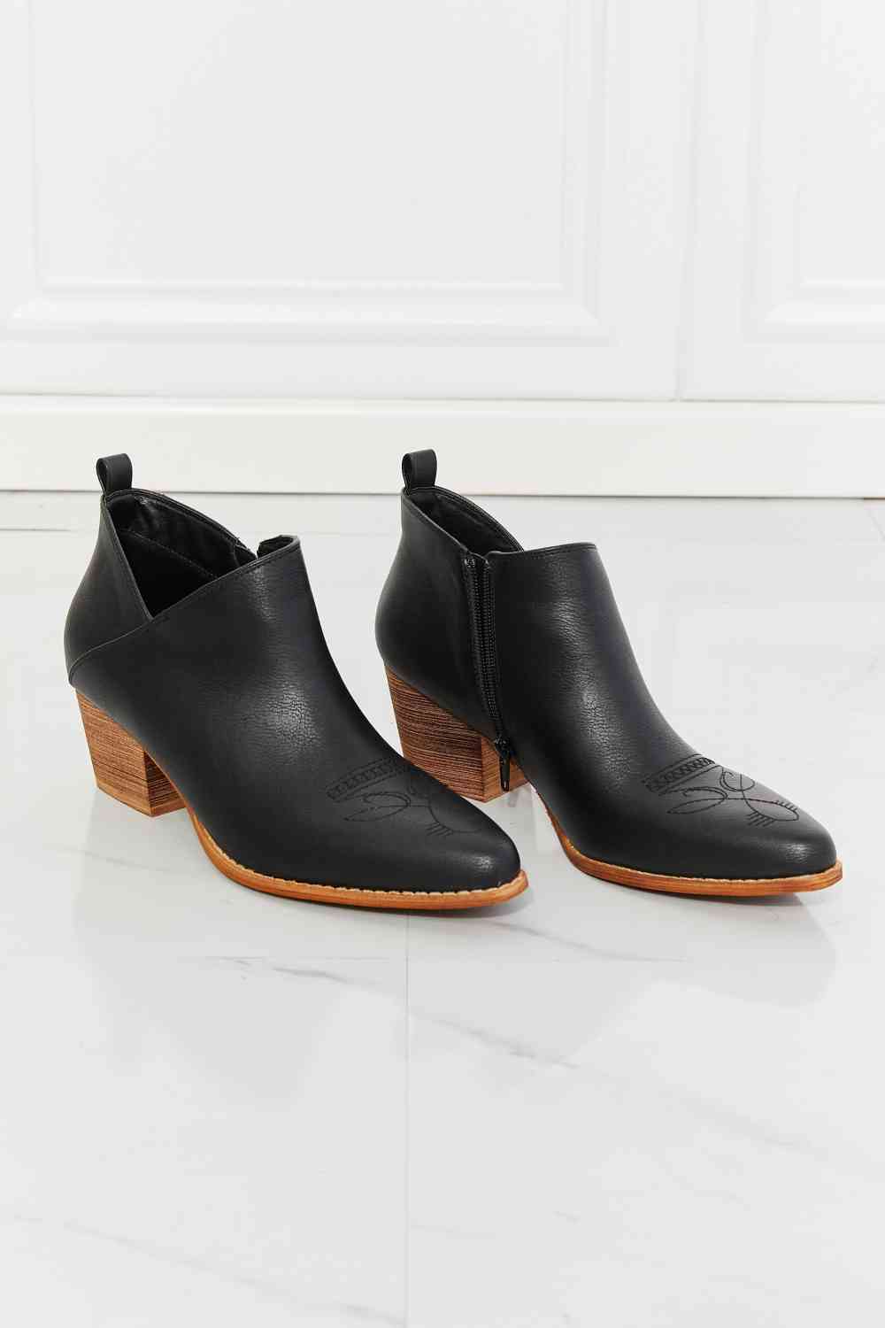 Crossover Bootie in Black