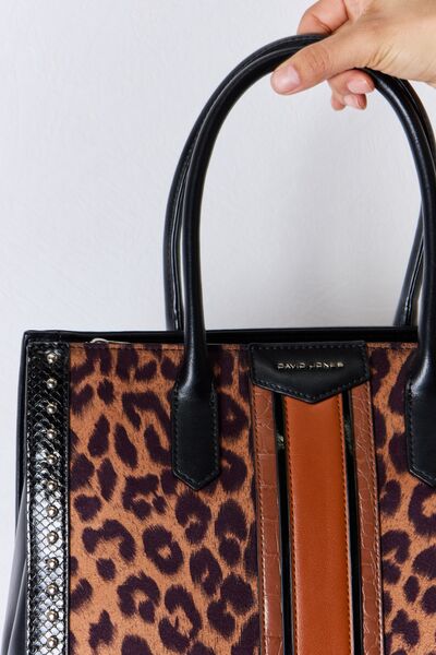 Leopard Contrast Handbag