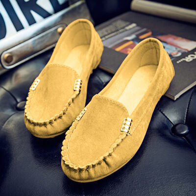 Metal Buckle Loafers