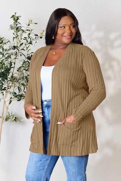 Open Front Cardigan with Pockets