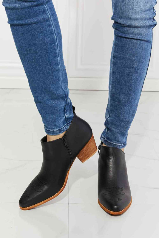 Crossover Bootie in Black