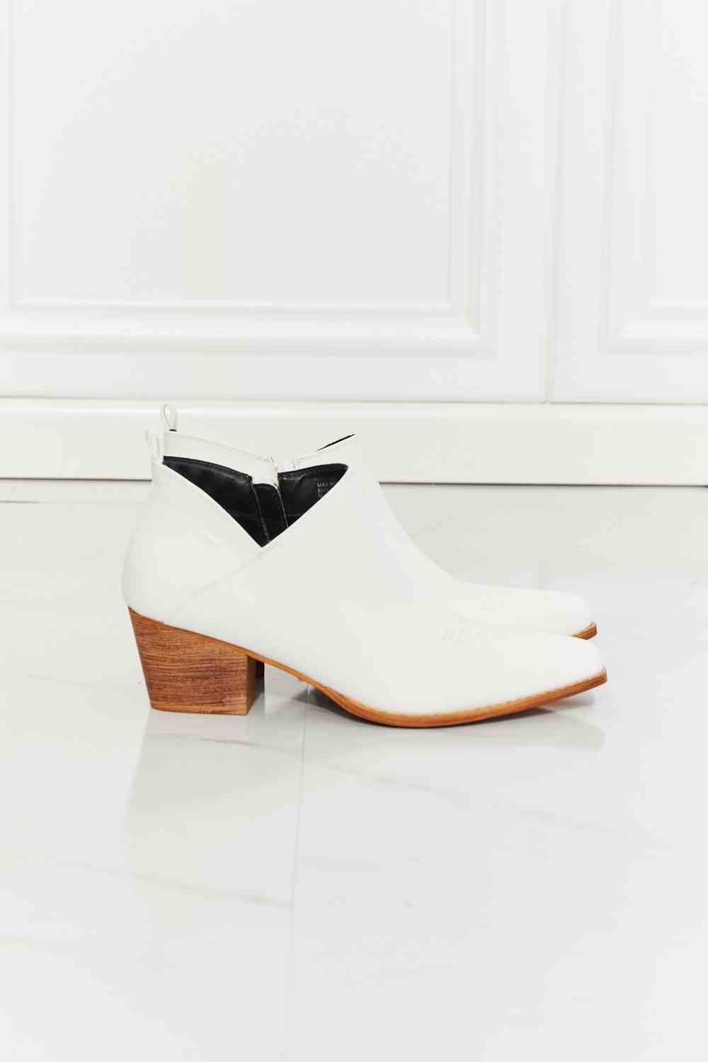 Crossover Bootie in White