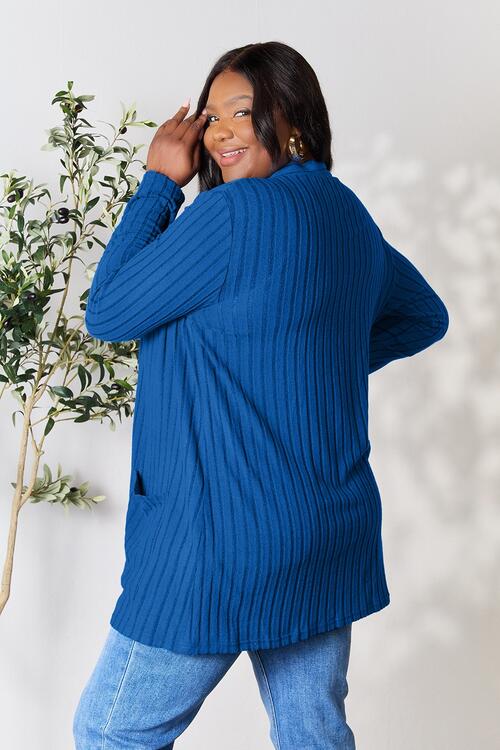 Open Front Cardigan with Pockets