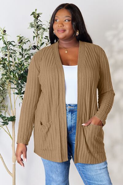 Open Front Cardigan with Pockets